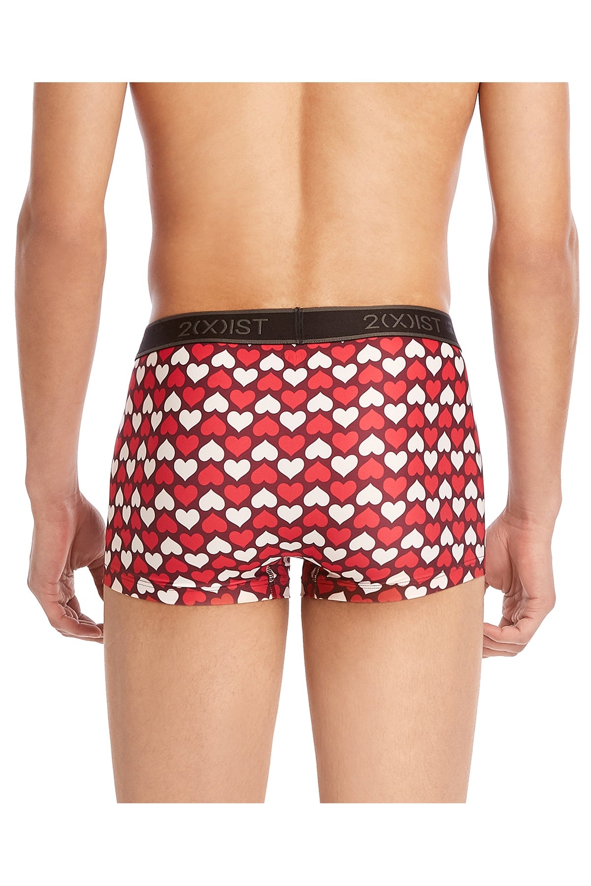 2(X)IST Tawny Port Hearts Graphic Micro No-Show Trunk