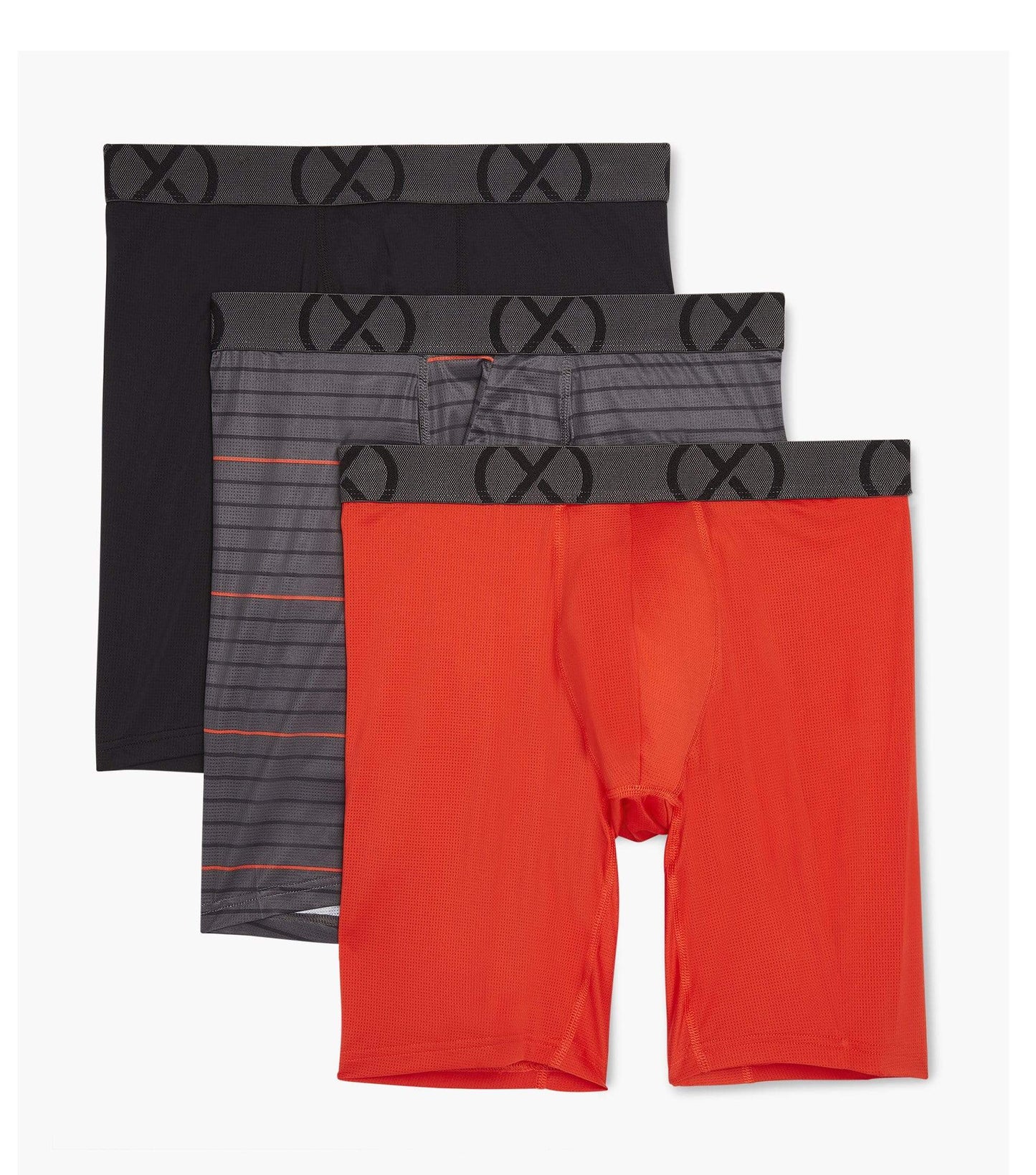 2(x)ist Orange Sport 9" Boxer Brief 3-pack