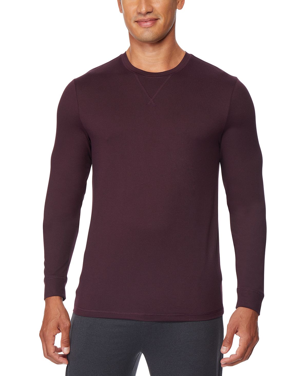 32 Degrees Ultra Lux Long-sleeve Sleep T-shirt Acai Berry