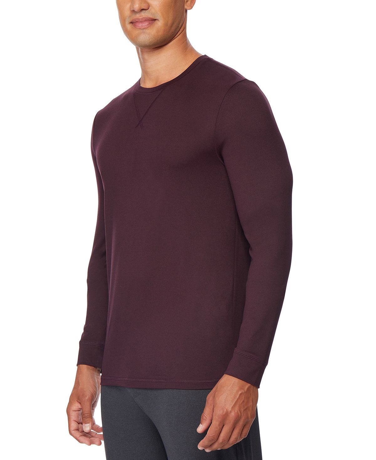 32 Degrees Ultra Lux Long-sleeve Sleep T-shirt Acai Berry