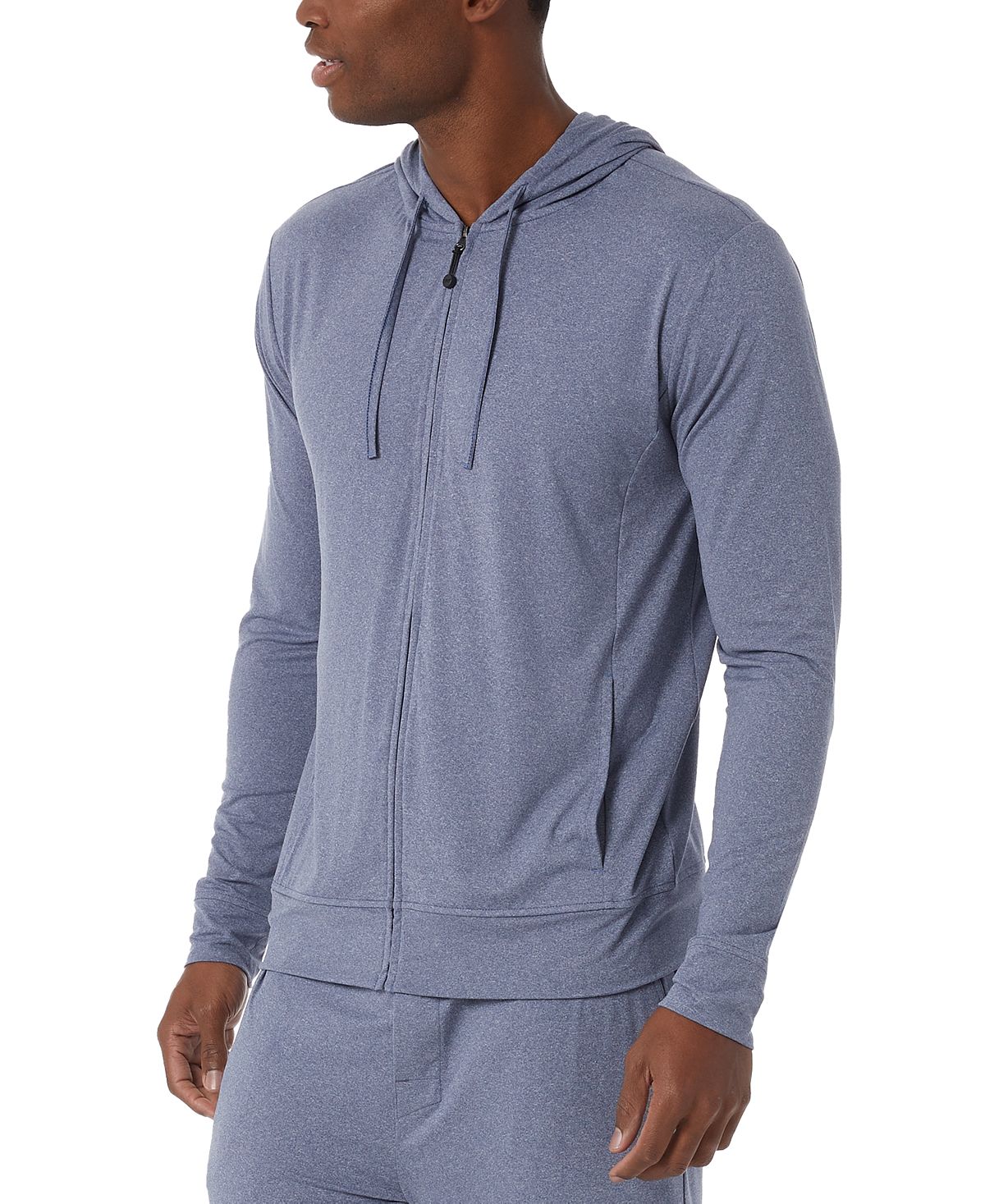 32 Degrees Ultra Lux Zip Hoodie Light Blue