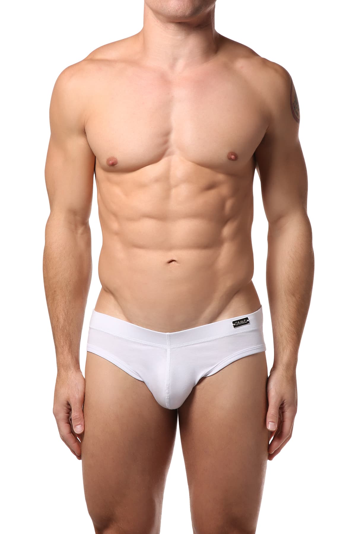 Gigo White Full Jock Brief