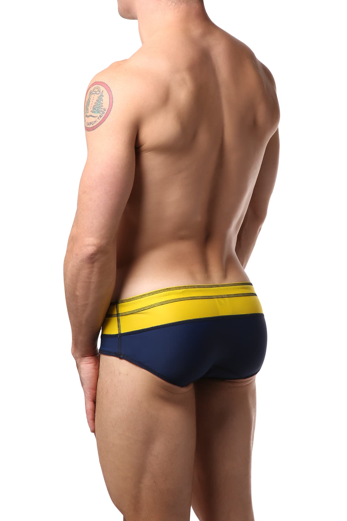 Gigo Blue & Yellow Bi-Colour Swim Brief