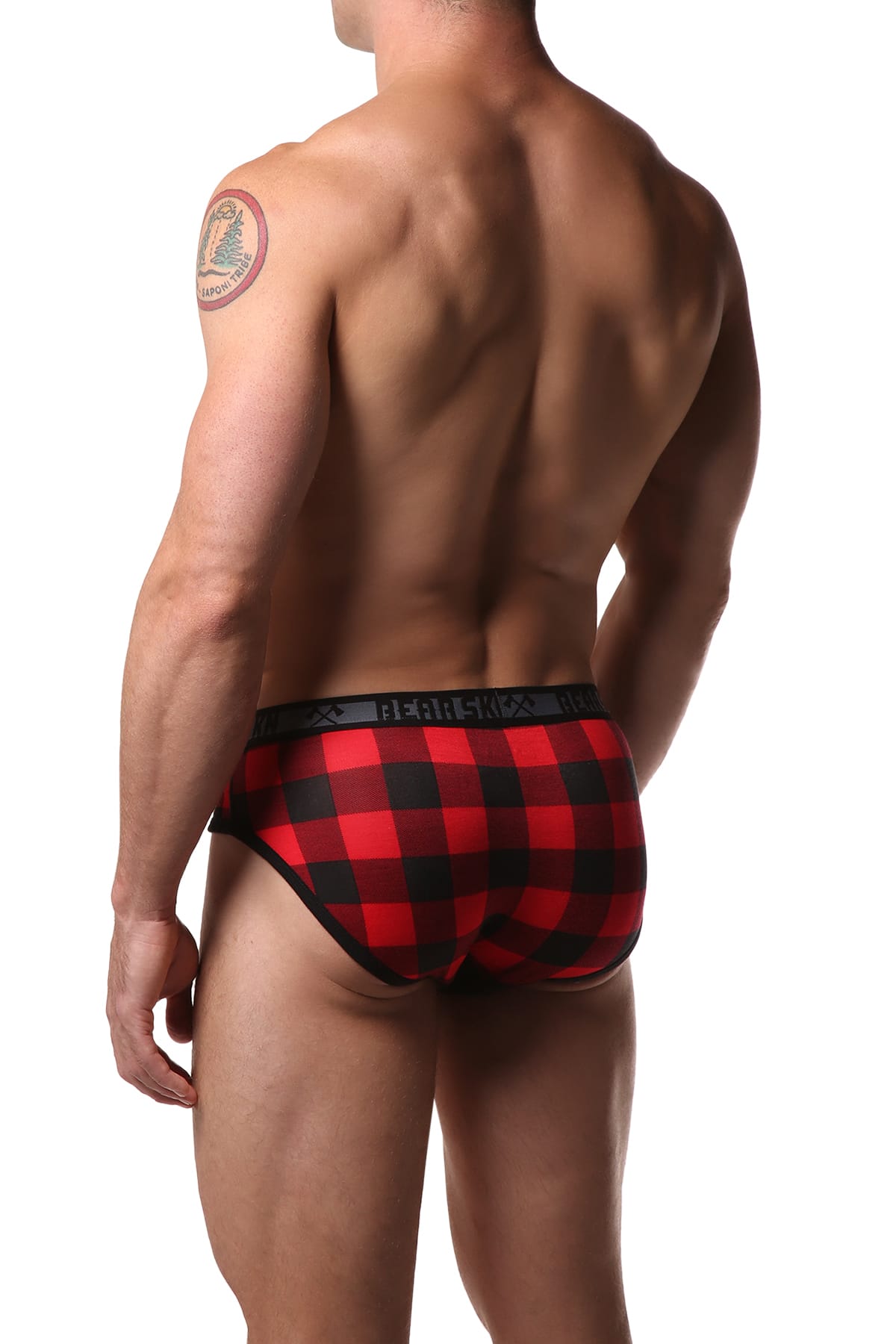 Bear Skn Red Backwoods Brief