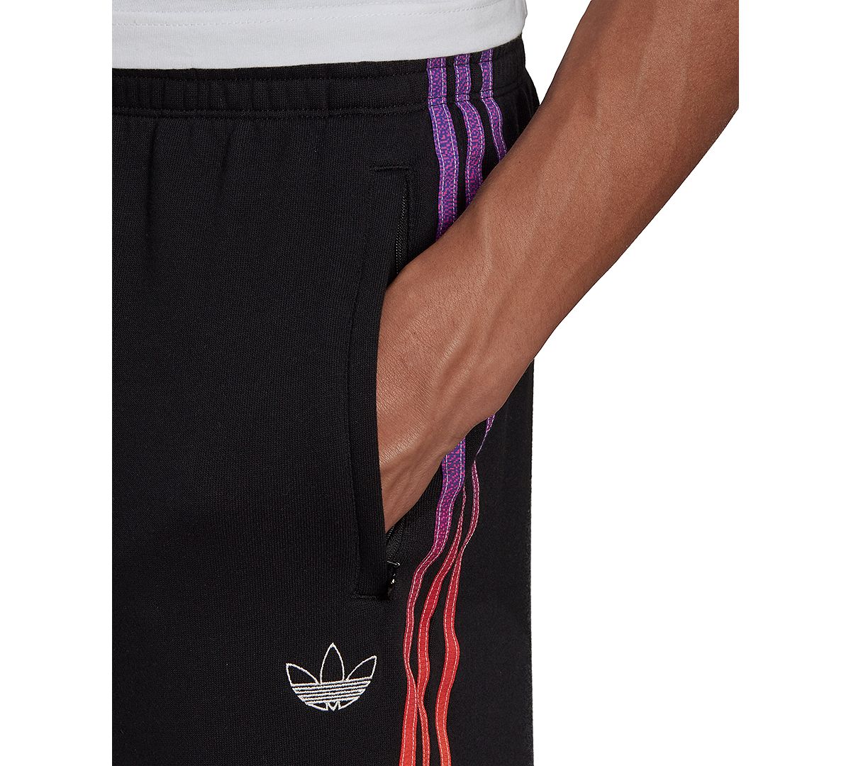 Adidas Ombr Stripe Foundation Sweat Shorts Black/Multi