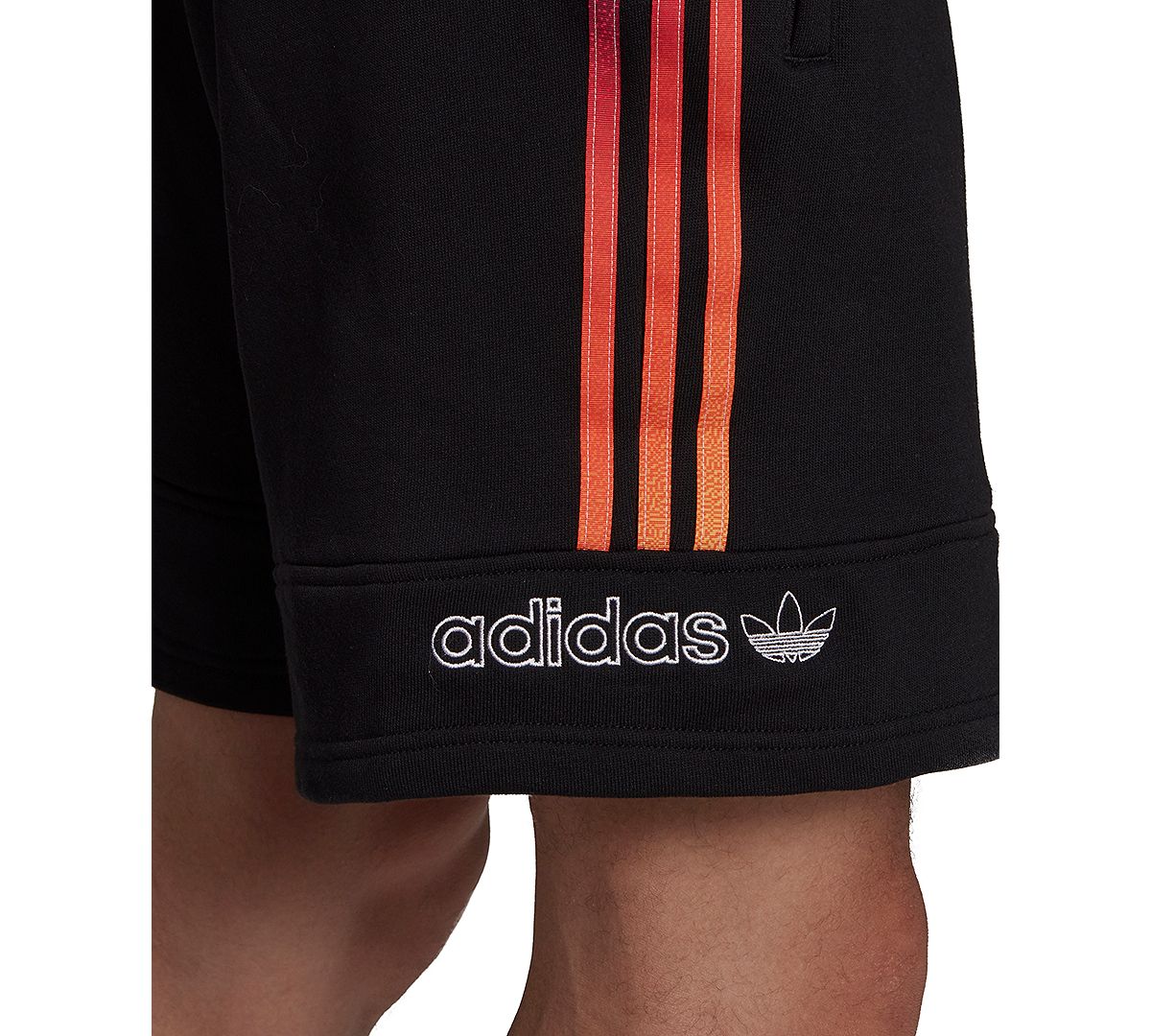 Adidas Ombr Stripe Foundation Sweat Shorts Black/Multi