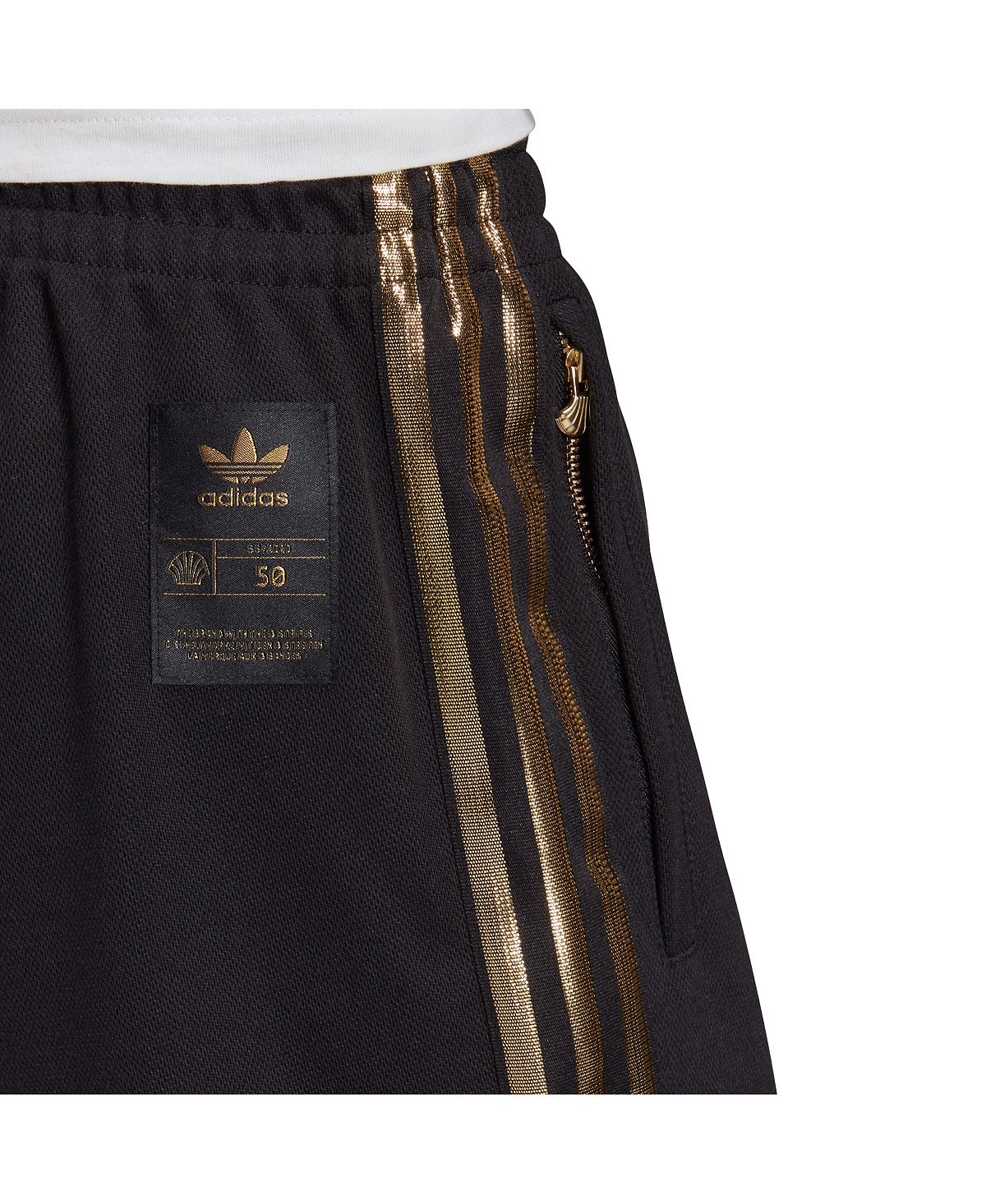 Black & Gold Adidas Track Pants (sz. L) 