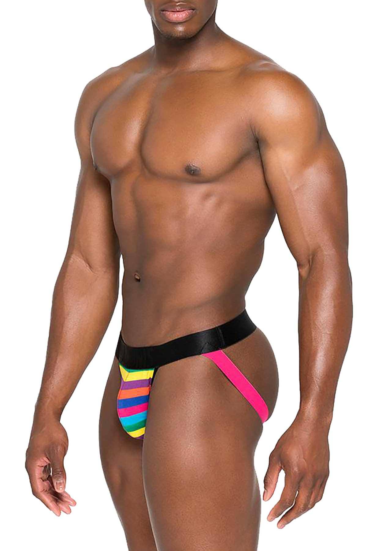 Adonis Pride Rainbow Stripes Jock