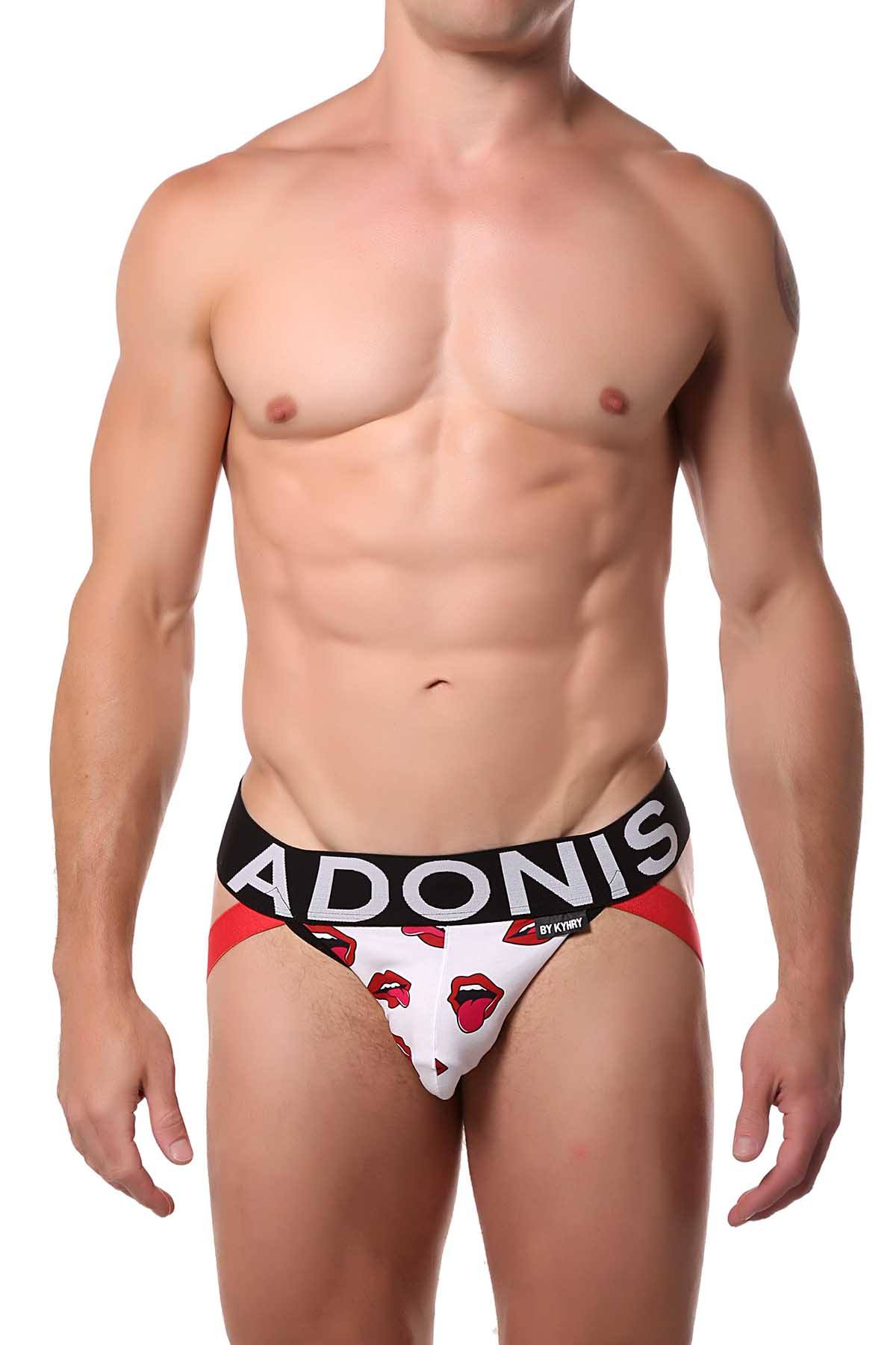 Adonis Red/White Lick-It Jock