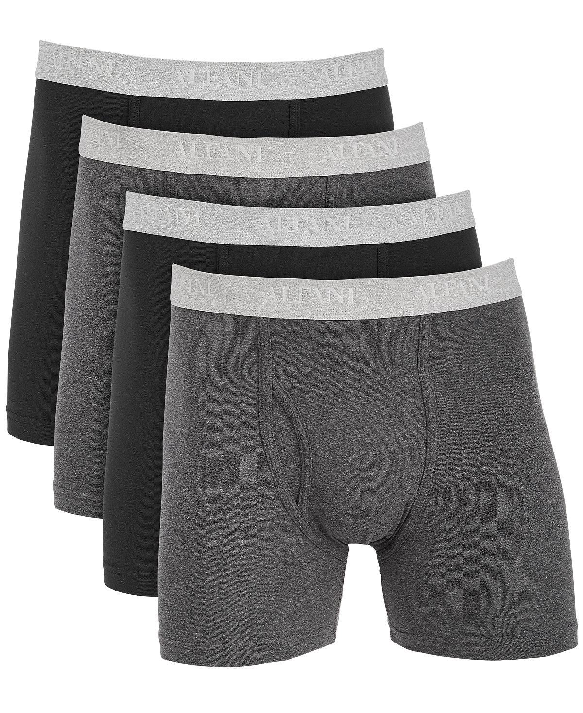 Alfani 4-pk. Boxer Briefs Black/charcoal