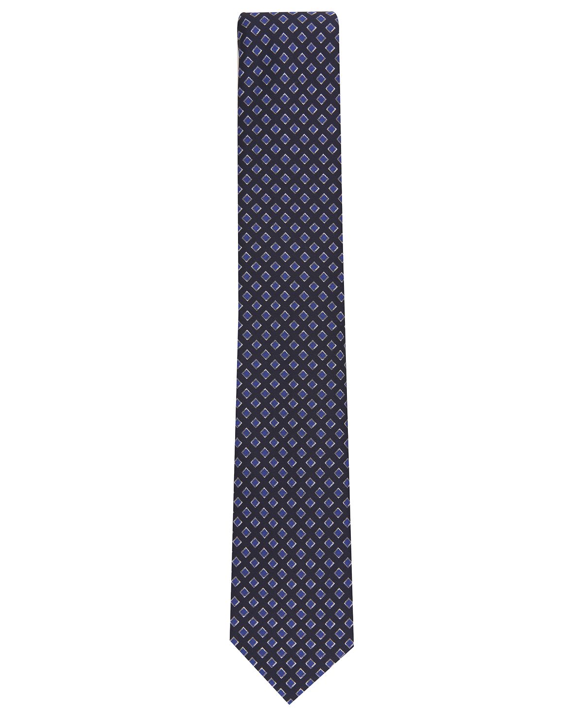 Alfani Hill Geometric Necktie Navy