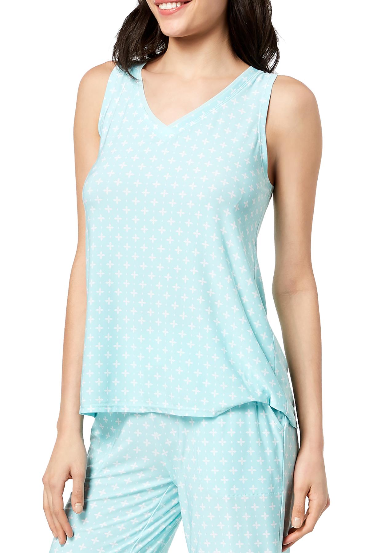 Alfani Intimates Blossom Geometric Print Pajama Tank