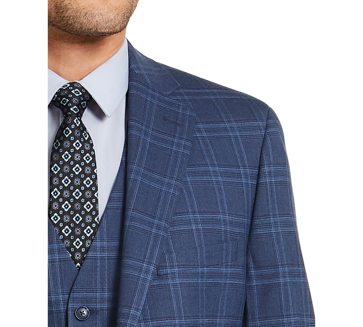 Alfani navy clearance blue suit