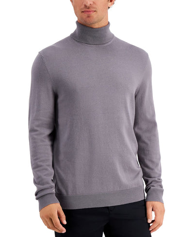 Alfani Solid Turtleneck Shark