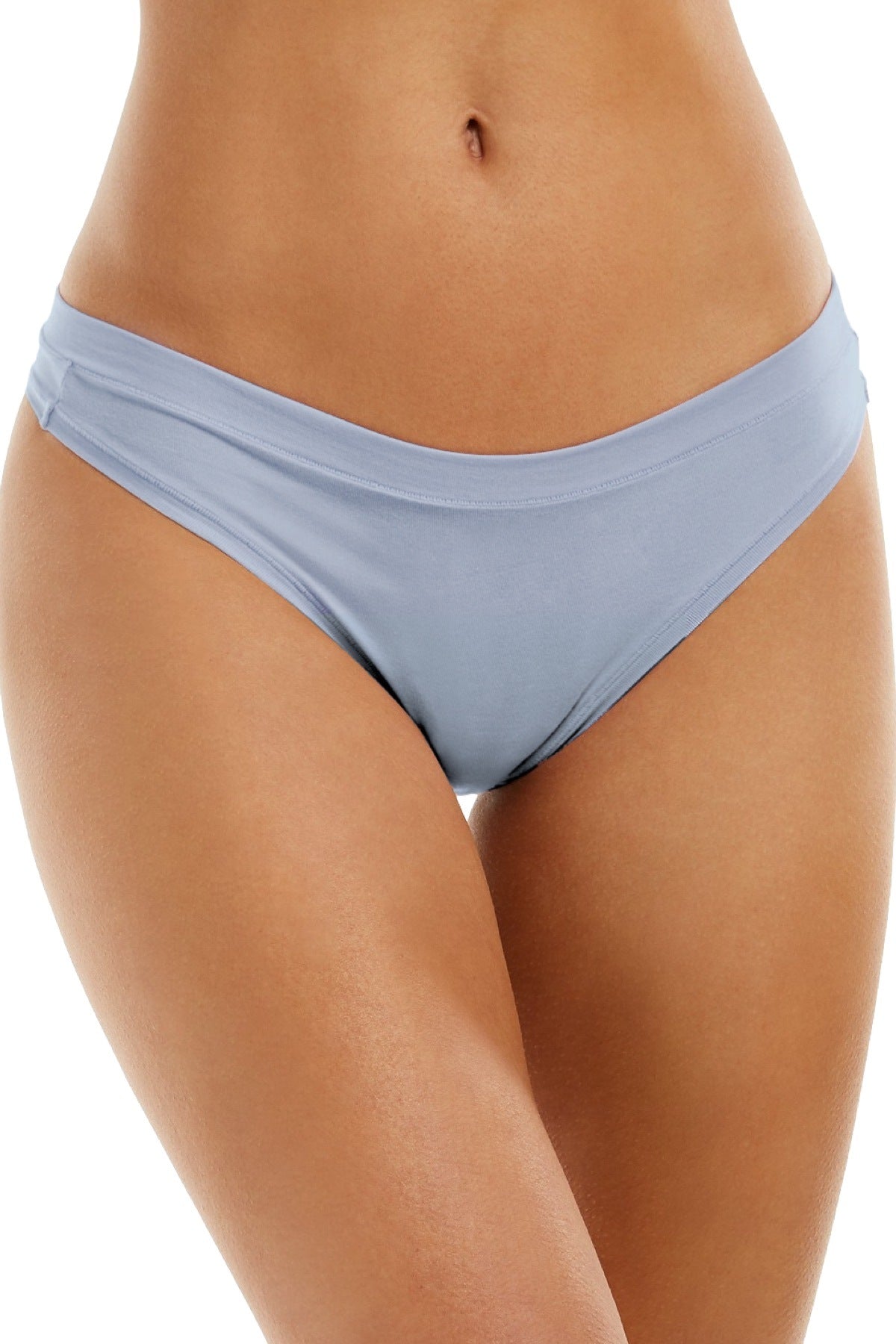 Alfani Womens Ultra Soft thong underwear small s stained glass blue