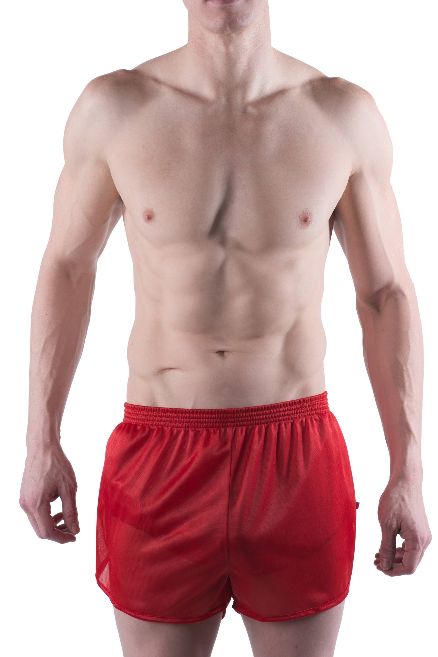 American Jock Red Military Training Short