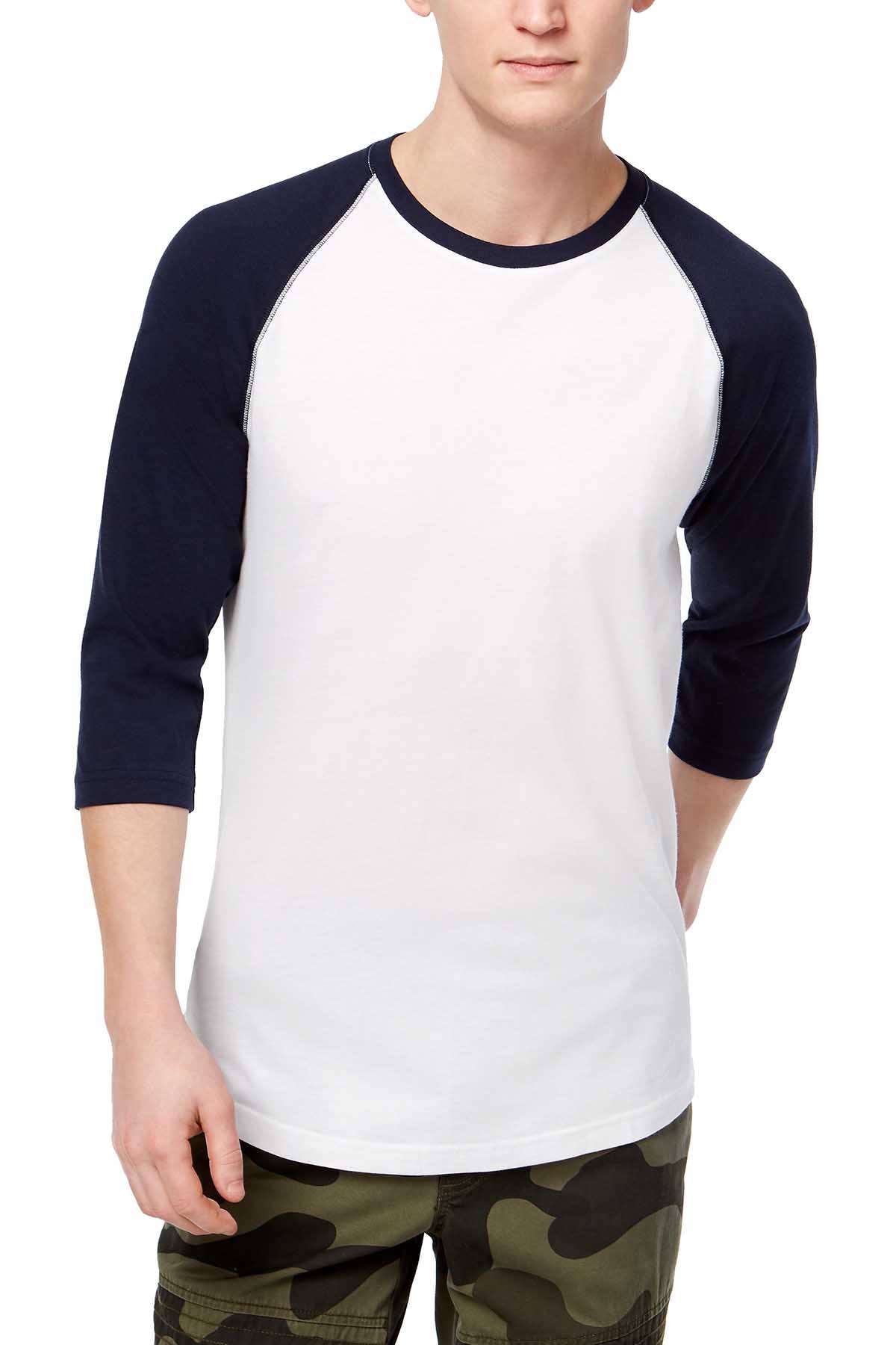 American Rag Basic Navy/White Raglan Sleeve T-Shirt