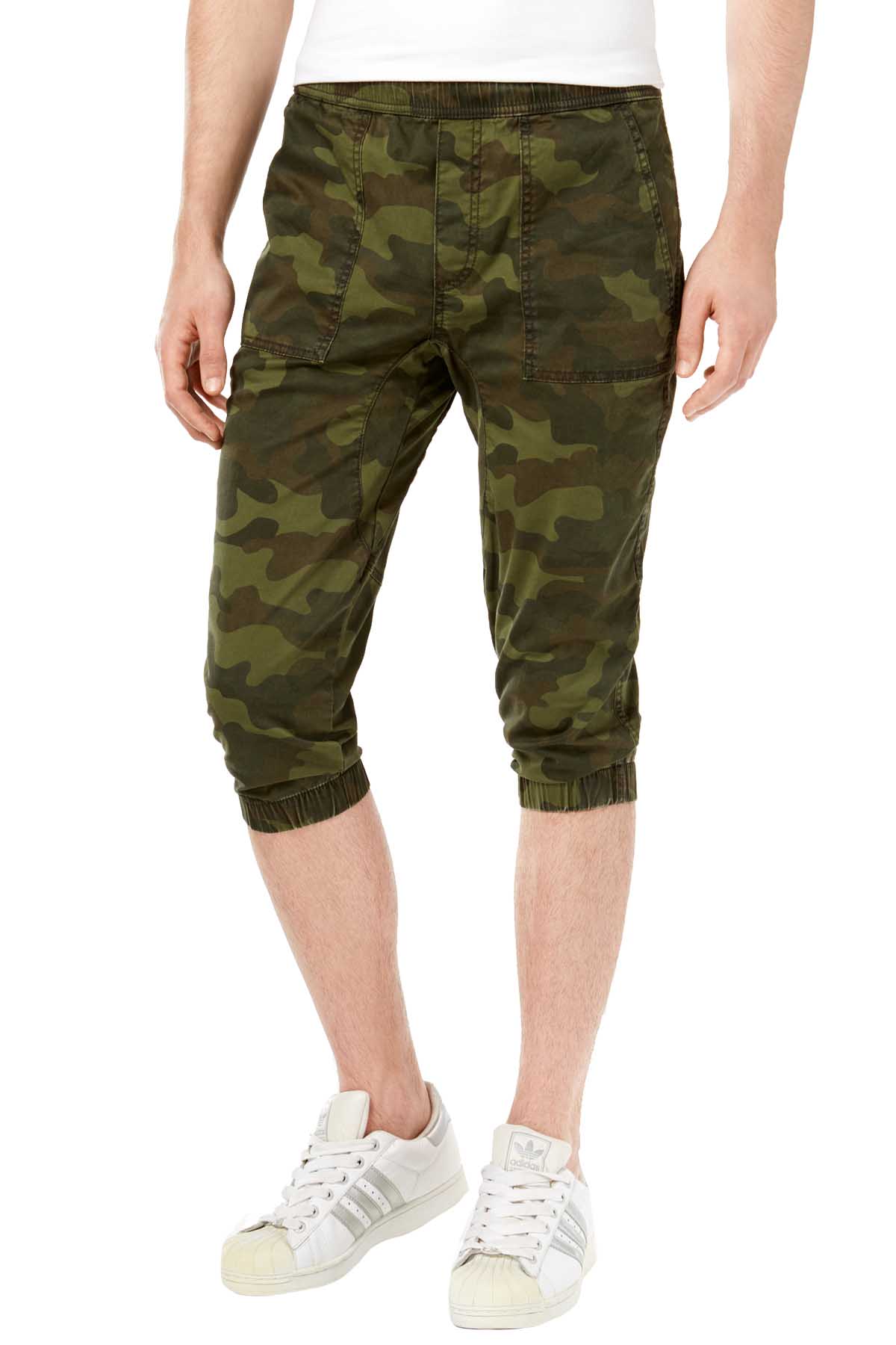 American Rag Olive Mist Camo Stretch Cropped Jogger