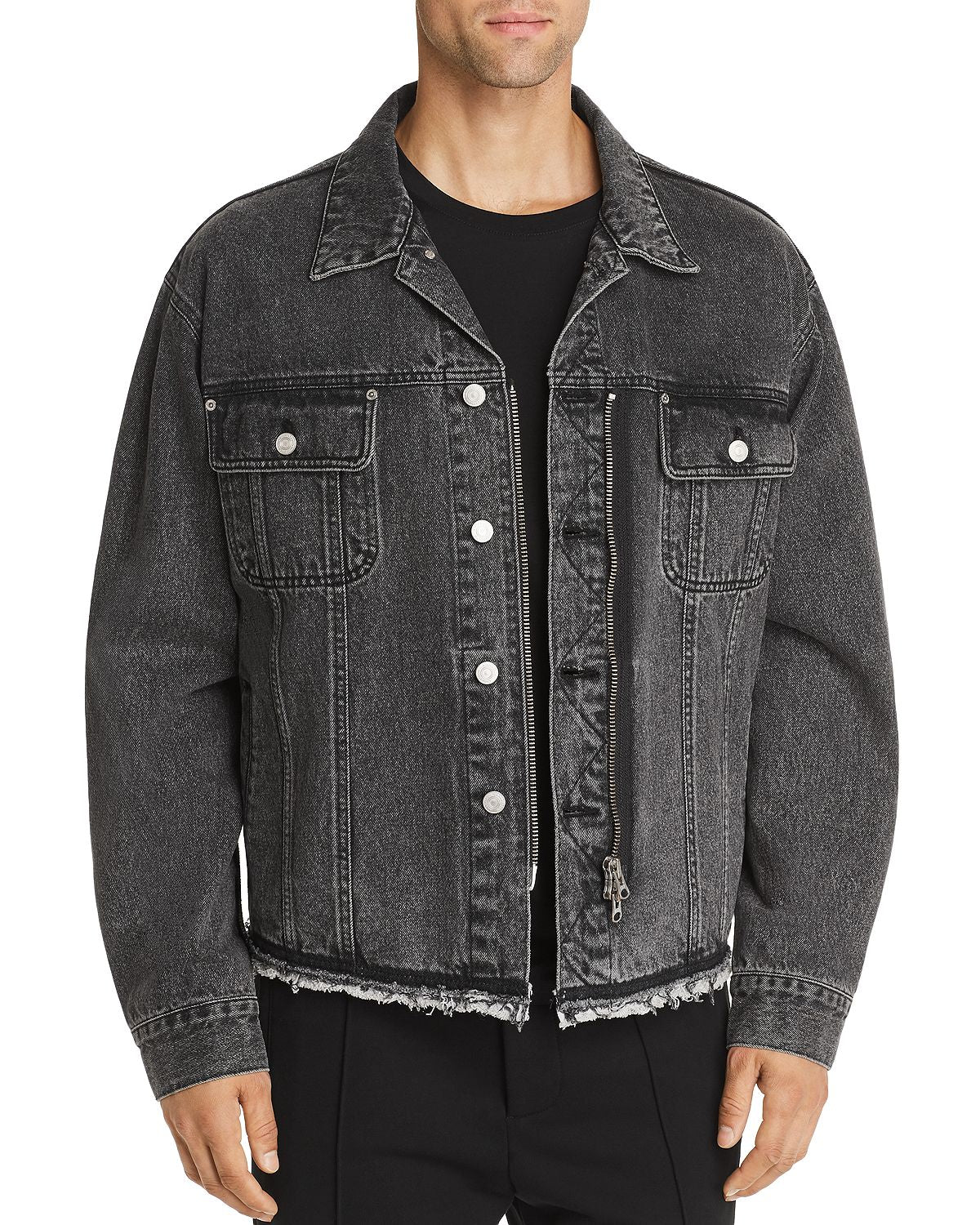 Andersson Bell Inside-out Denim Jacket Black