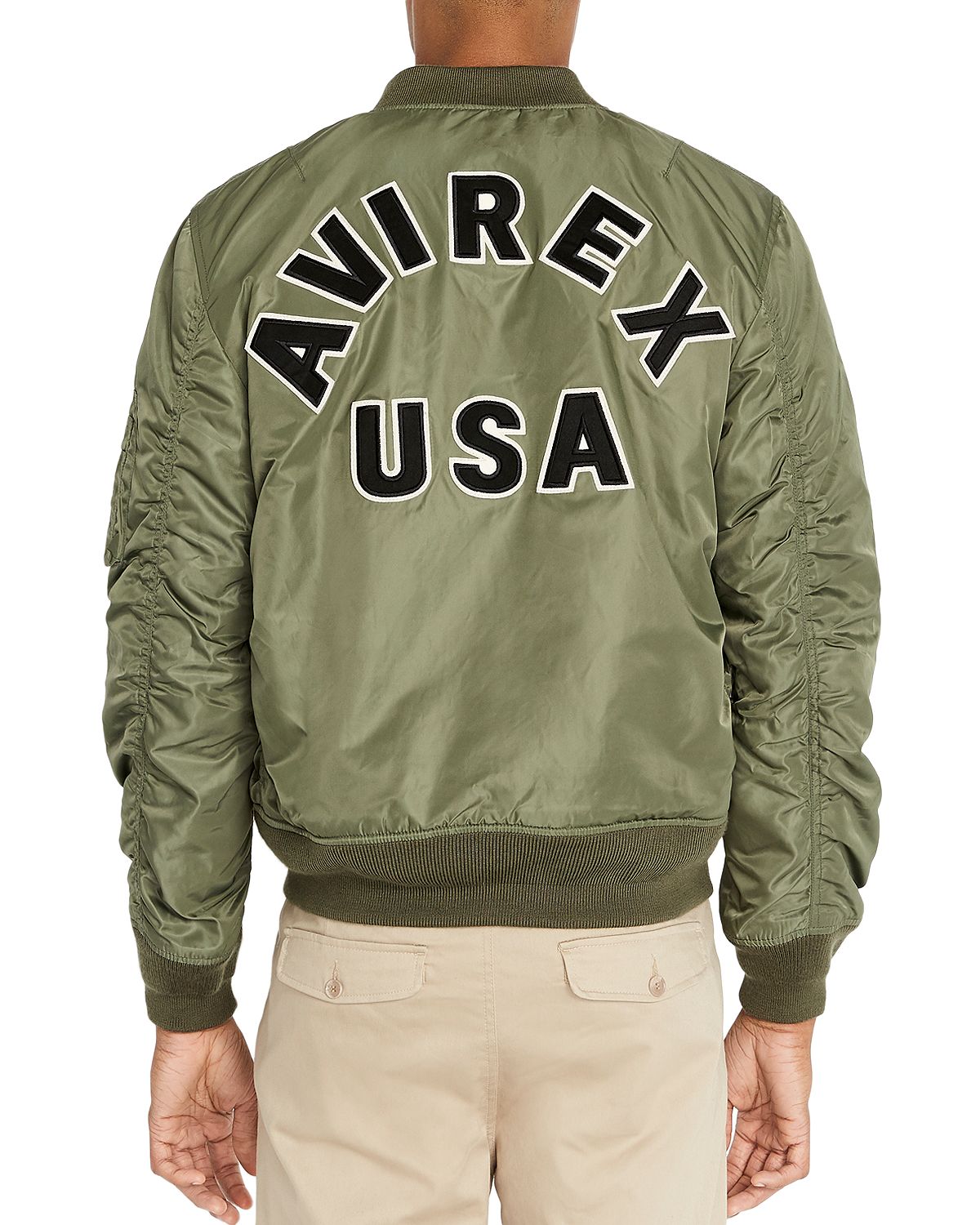 Avirex Ma-1 Logo Bomber Jacket Military Olive – CheapUndies