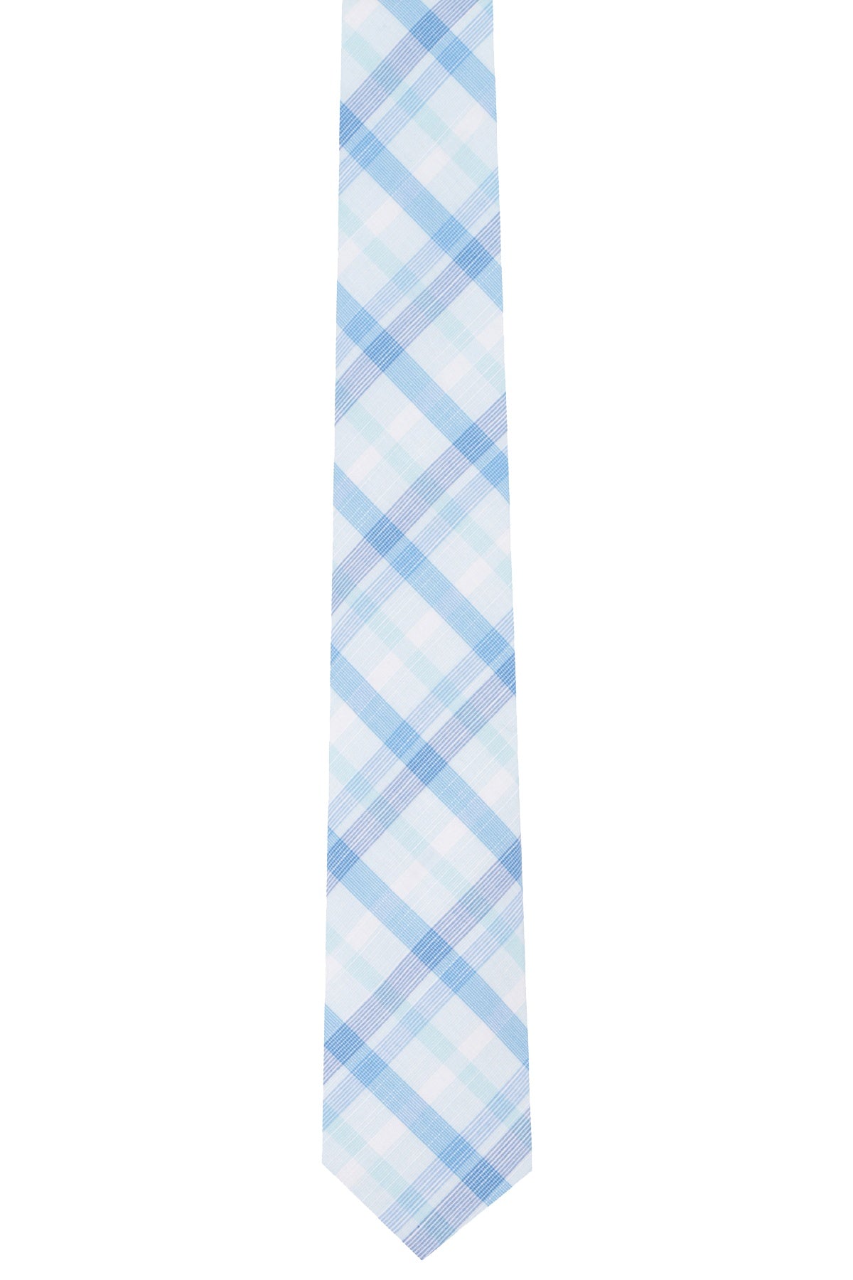 BAR III Aqua-Plaid Whitehaven Skinny Tie