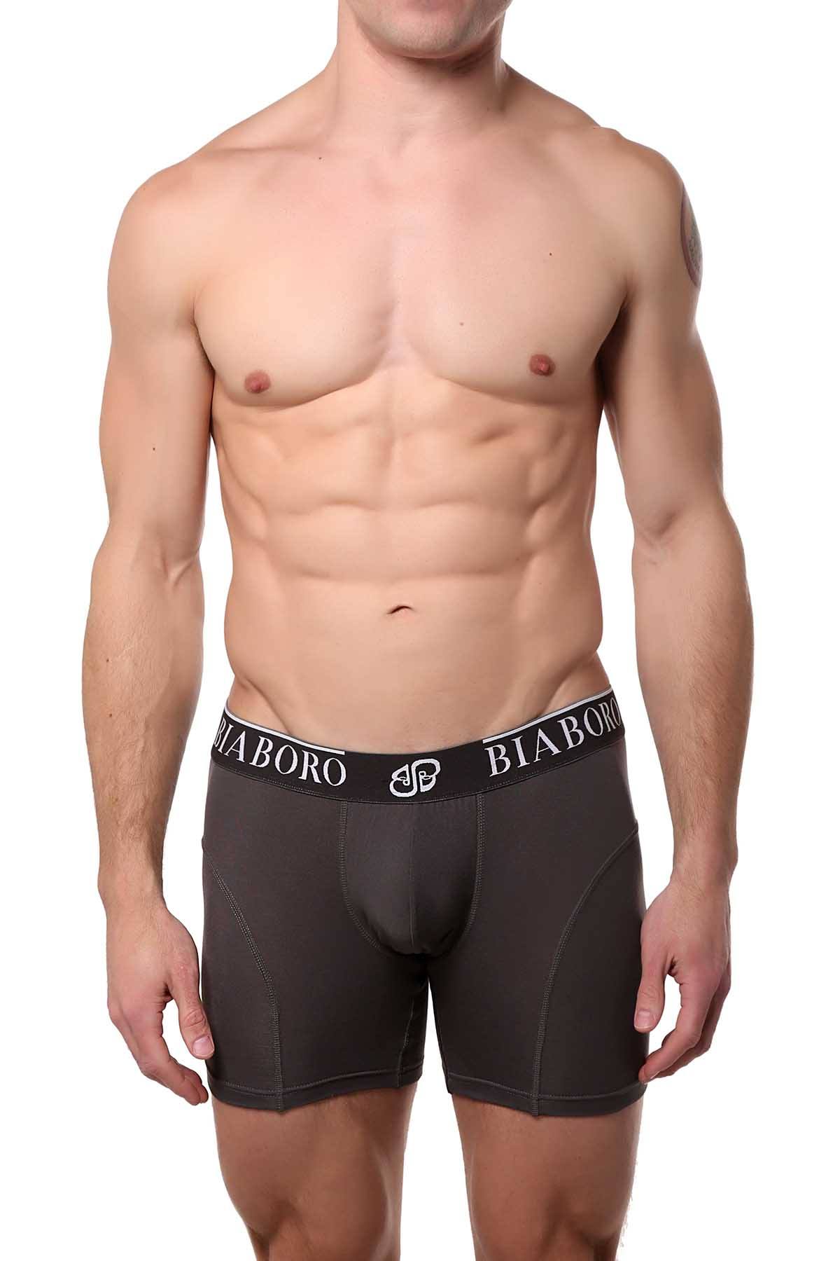 Bamboo Solid-Grey Boxer Brief