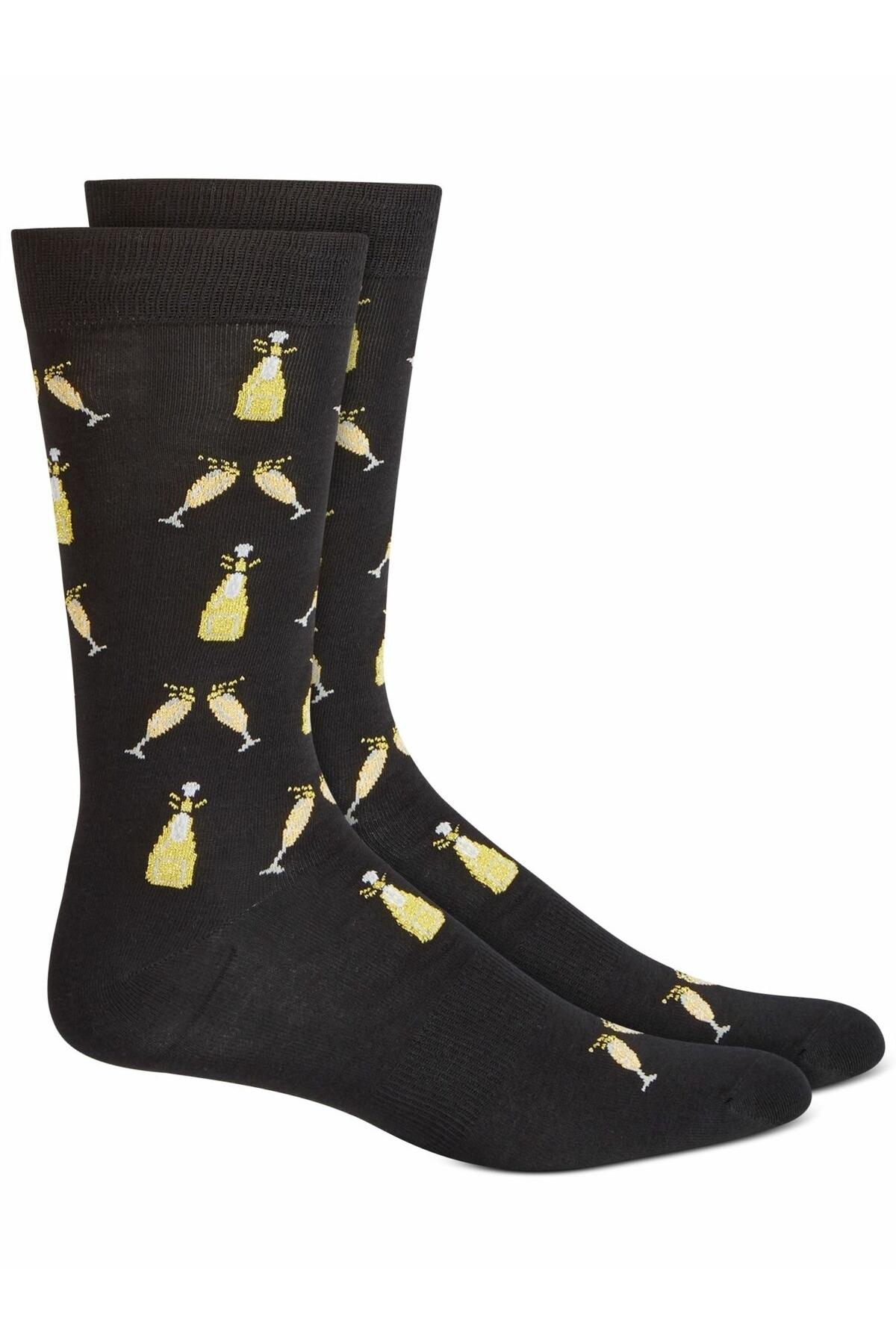 Bar III Champagne Crew Sock