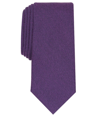 Bar Iii Dunbar Solid Skinny Tie Eggplant