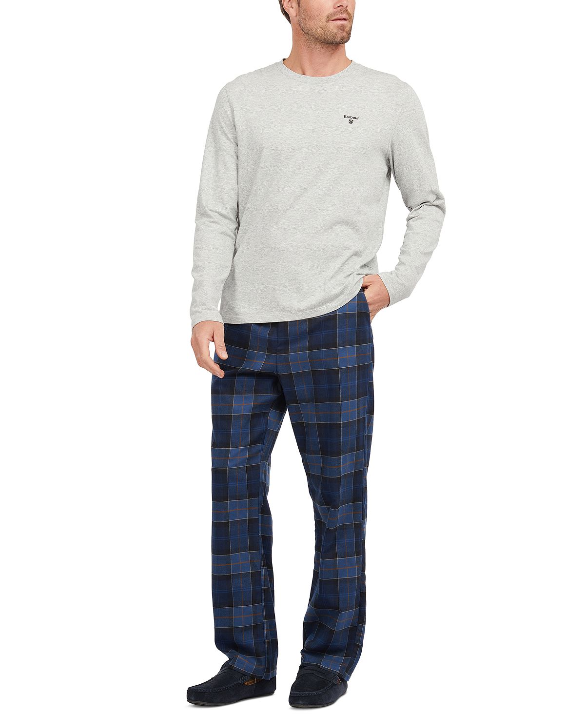 Barbour Doug Pajama Set Midnight Tartan