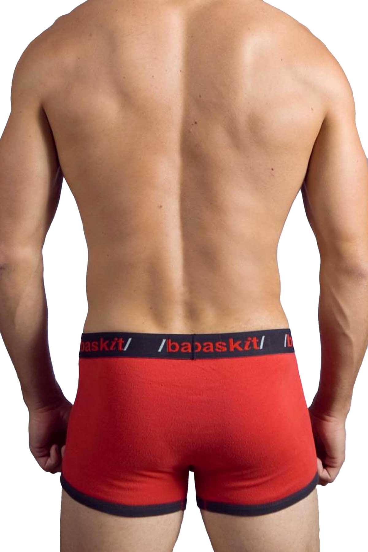 Baskit Chinese Red/Black Contrast Low-Rise Trunk