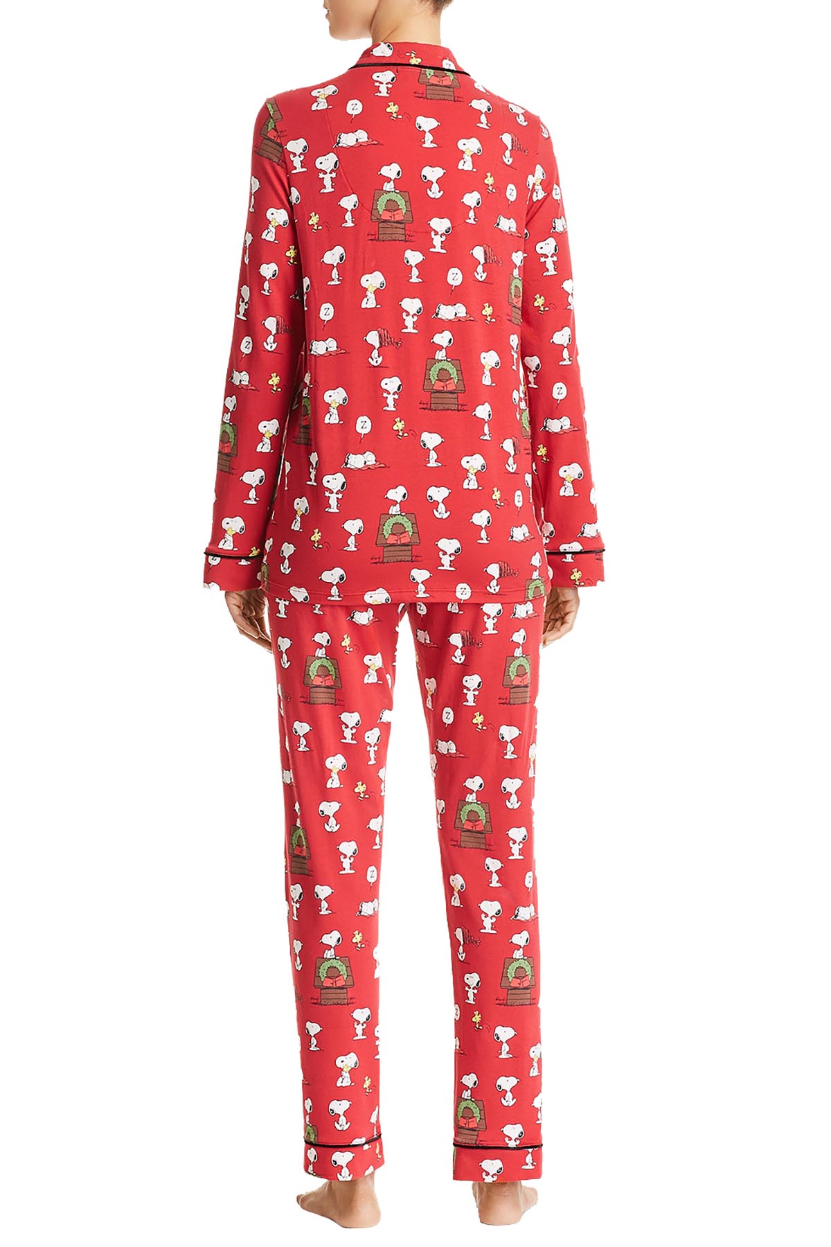 Bed Head x Peanuts Holiday-Printed Long 2-Pc Pajama Set