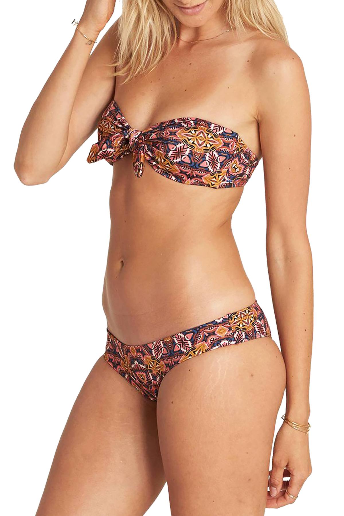 Billabong Sun Tribe Knot Me Bandeau Bikini Top