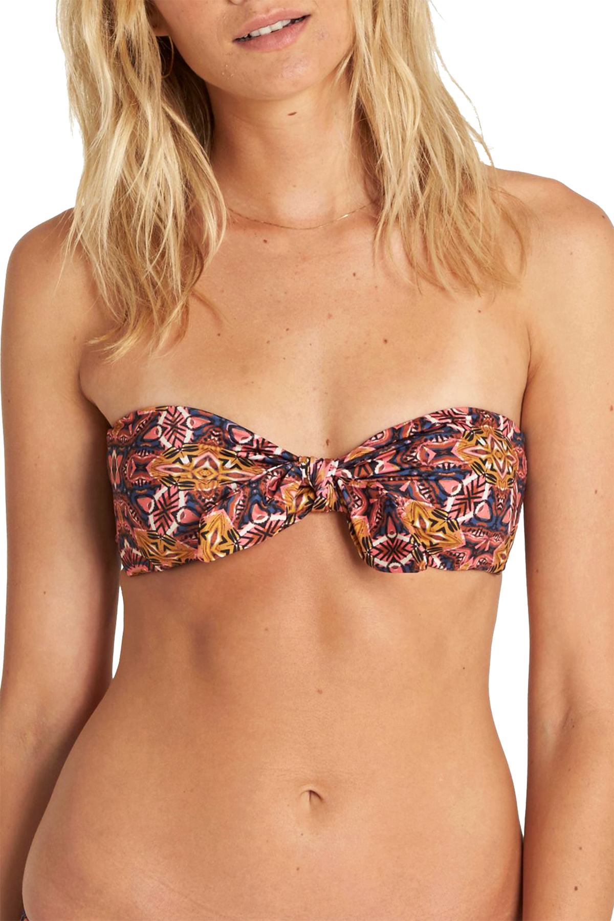 Billabong Sun Tribe Knot Me Bandeau Bikini Top