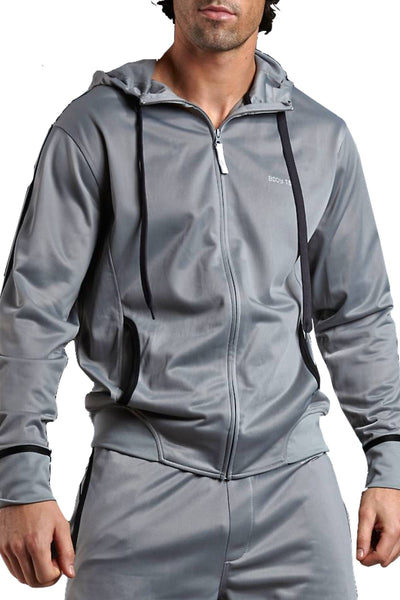 Body Tech Grey/Black Zip Hoodie