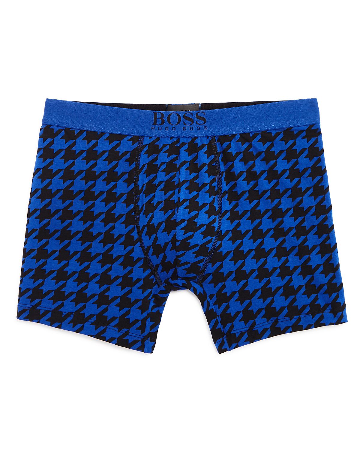 Boss Houndstooth Boxer Briefs Blue