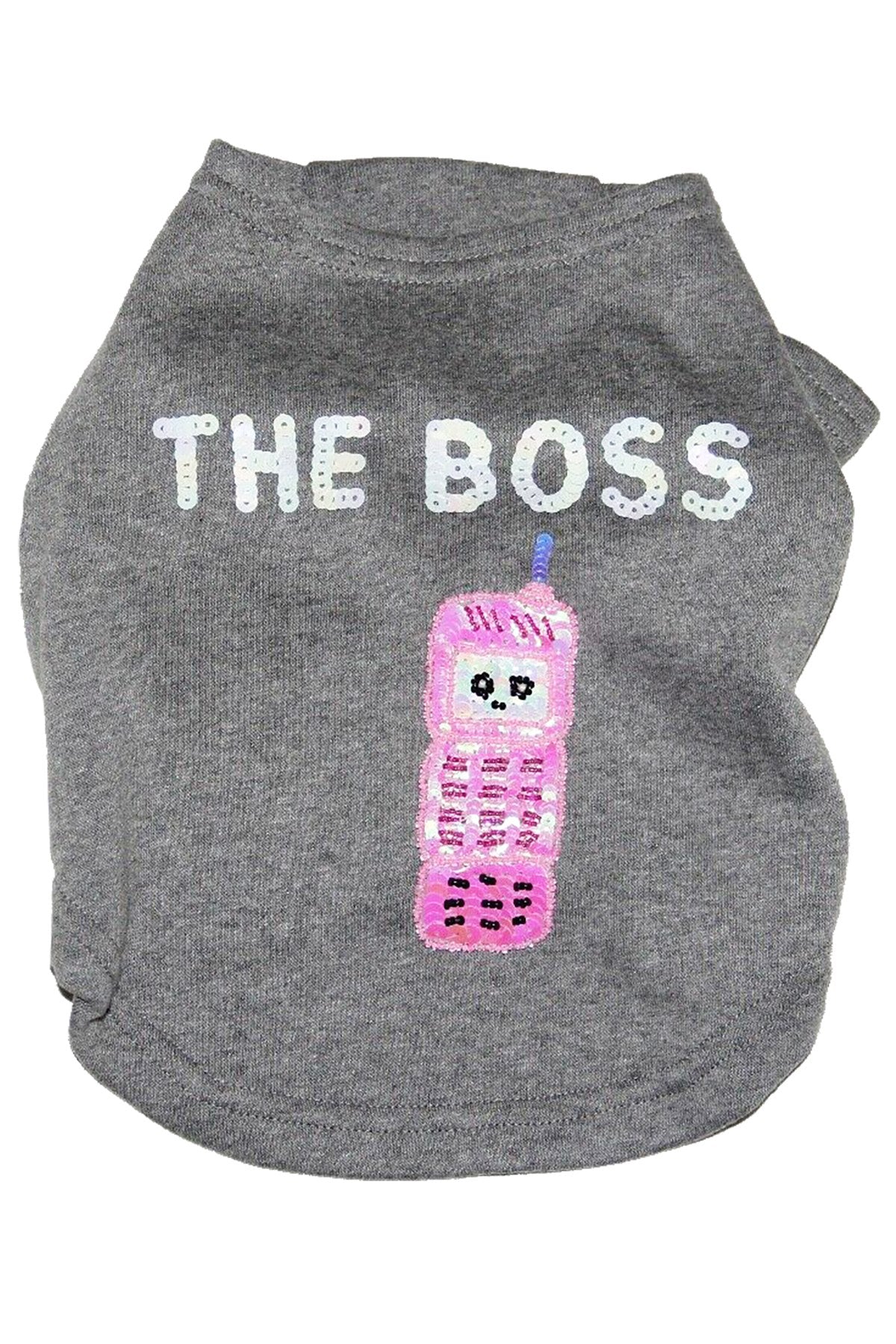 Bow & Drape Heather Grey The Boss Dog Sweatshirt