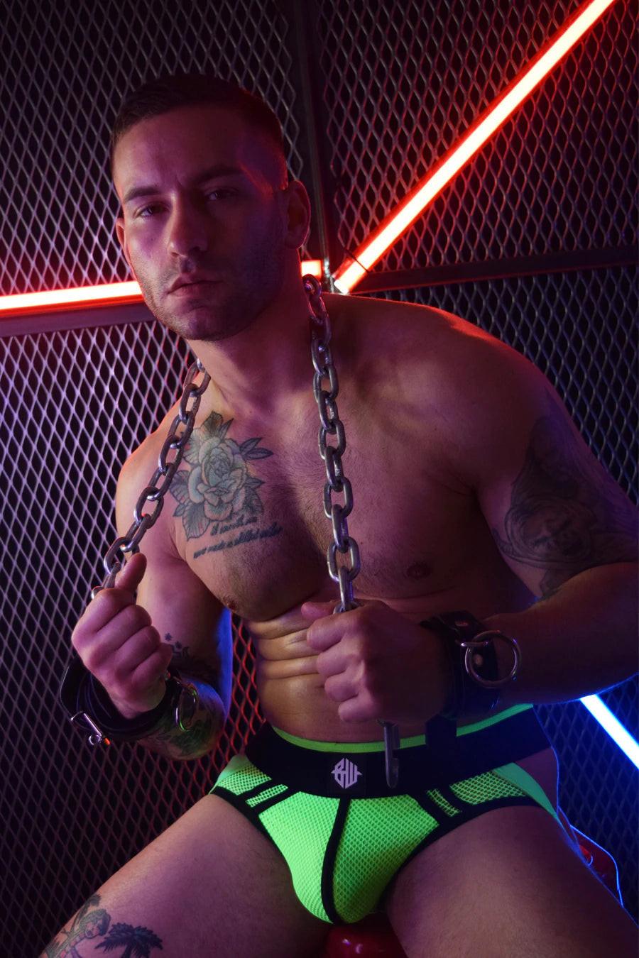 Breedwell Neon Green Mesh Axel Jockstrap