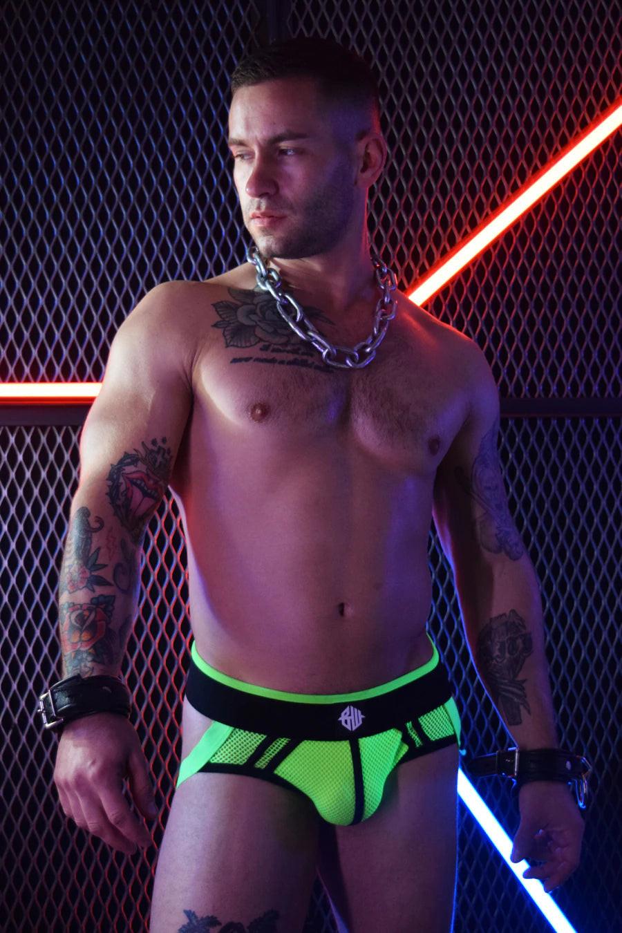 Breedwell Neon Green Mesh Axel Jockstrap