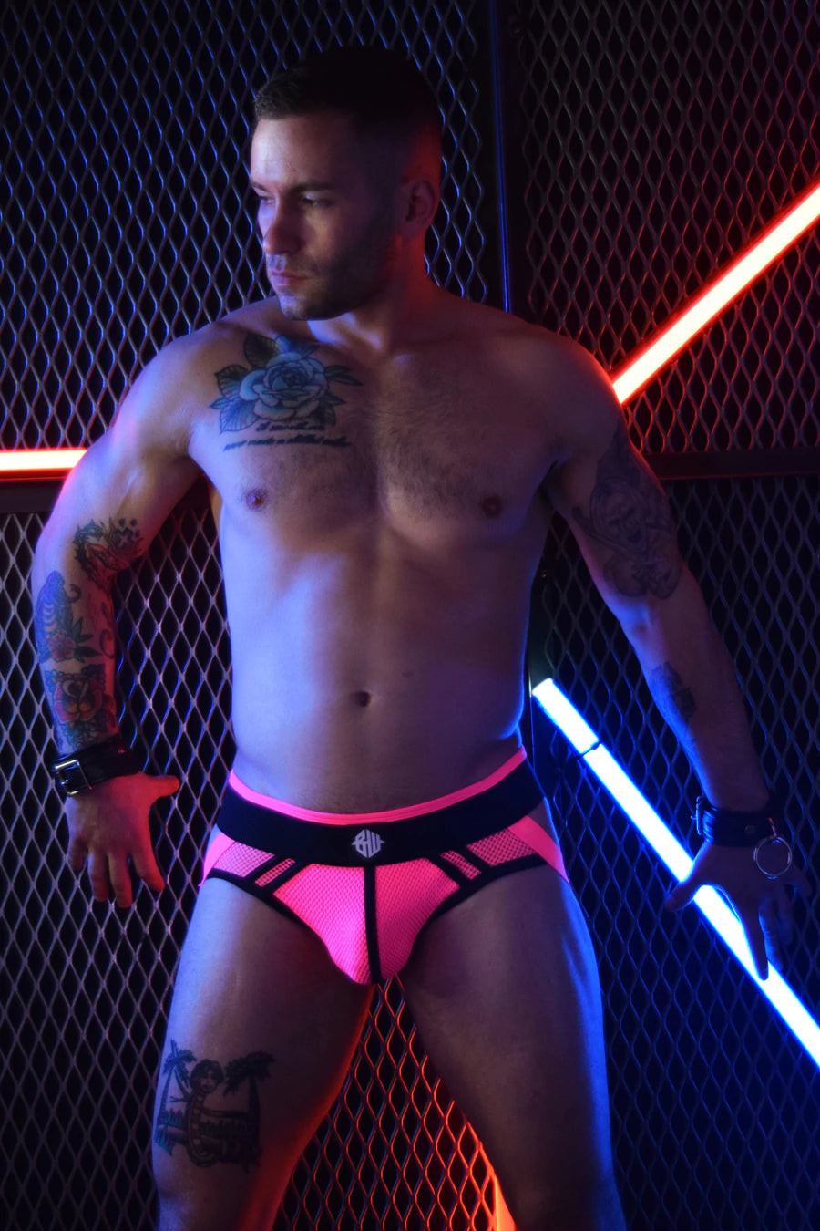 Breedwell Neon Pink Mesh Axel Jockstrap