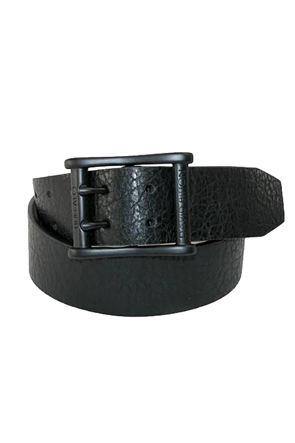 Buffalo by David Bitton Black Double Prong Belt