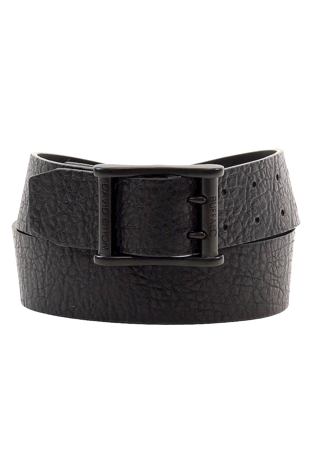 Buffalo by David Bitton Black Double Prong Belt