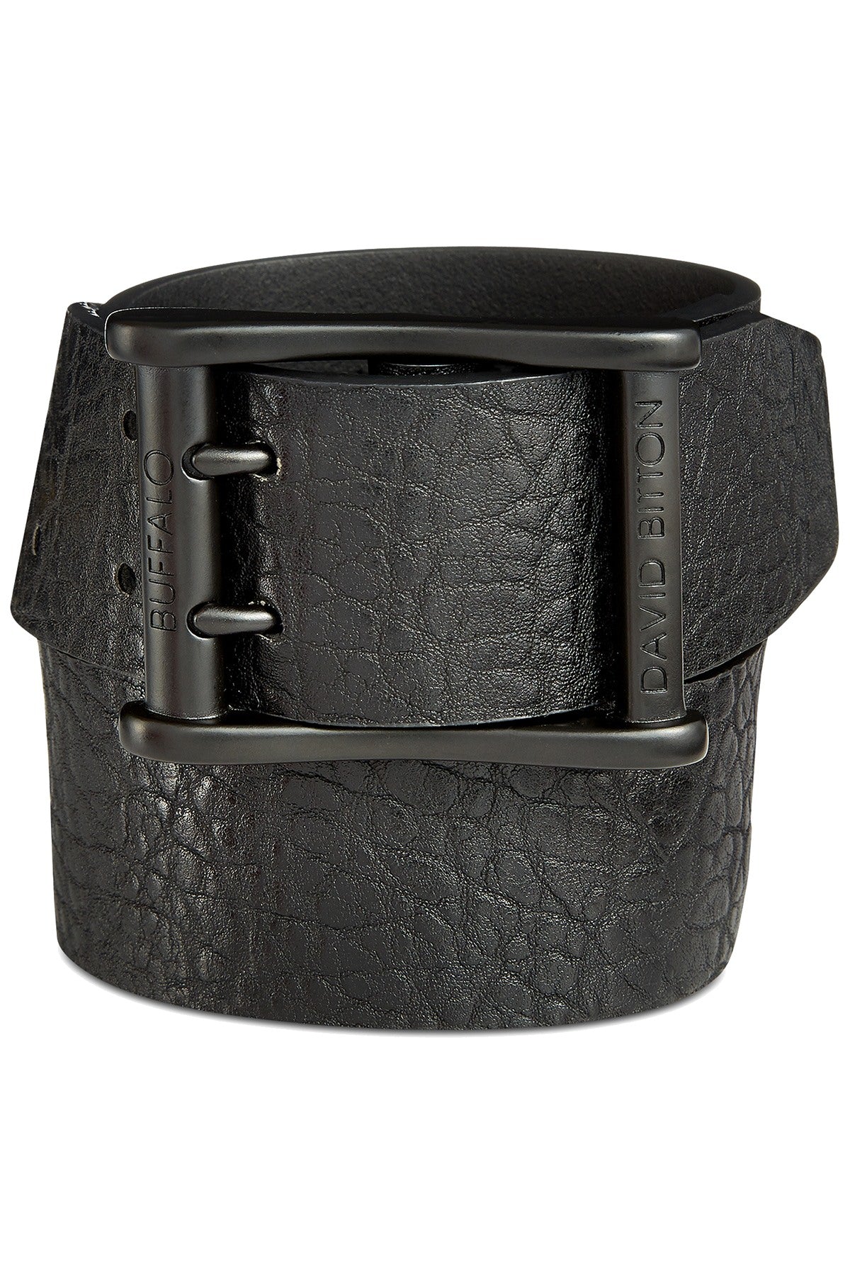 Buffalo by David Bitton Black Double Prong Belt