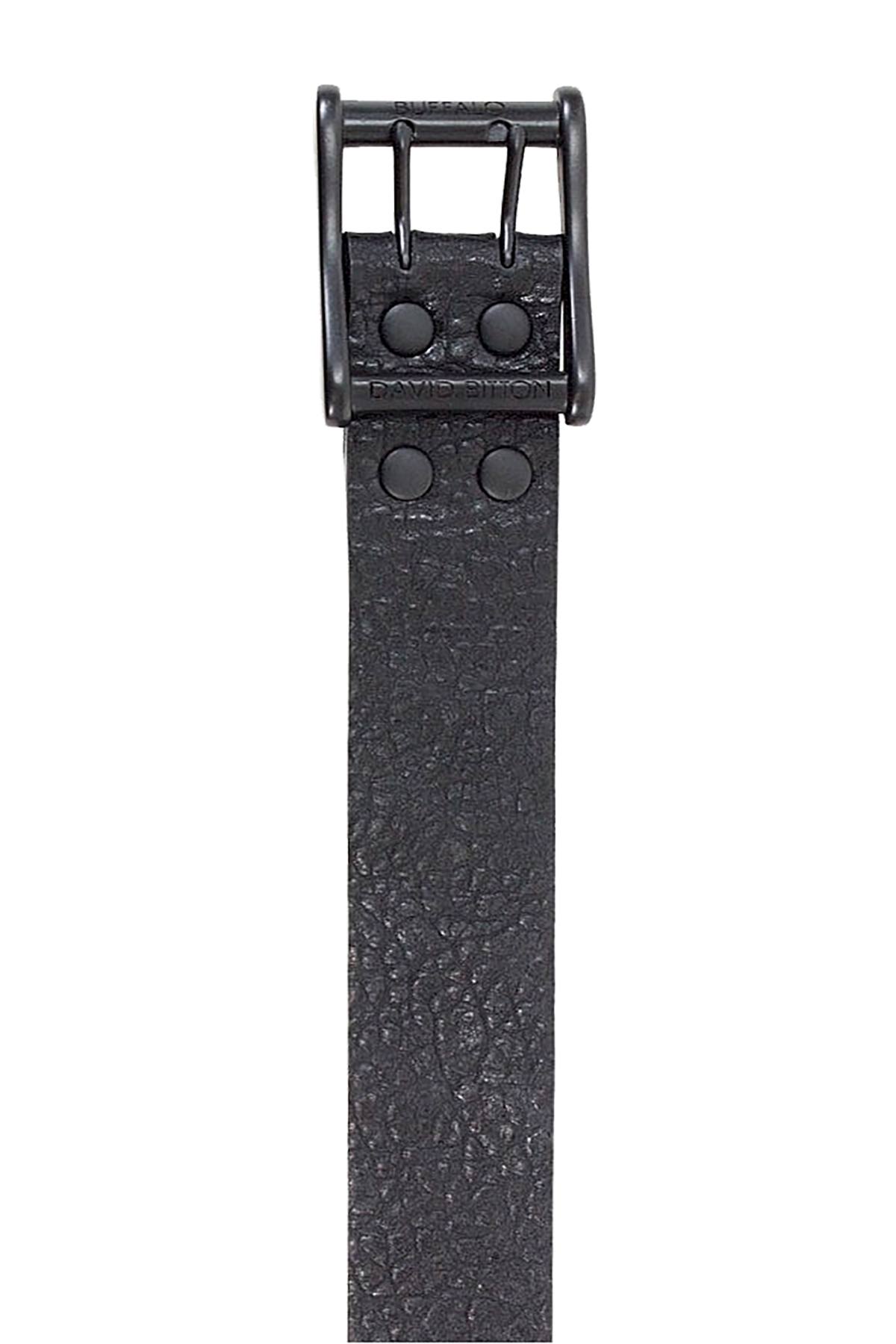 Buffalo by David Bitton Black Double Prong Belt