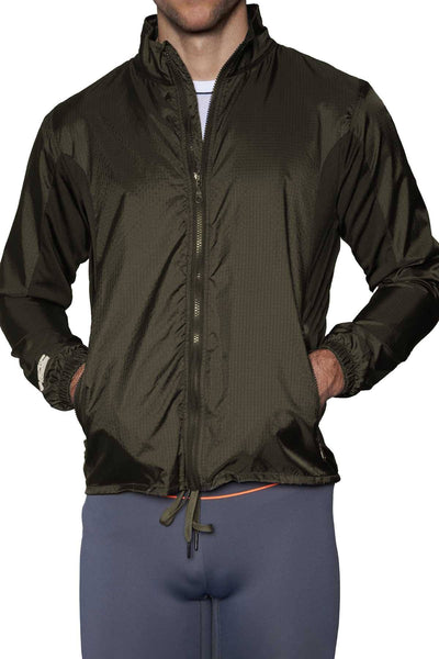 C-IN2 Grey/Green Grip Athletic Zip Jacket