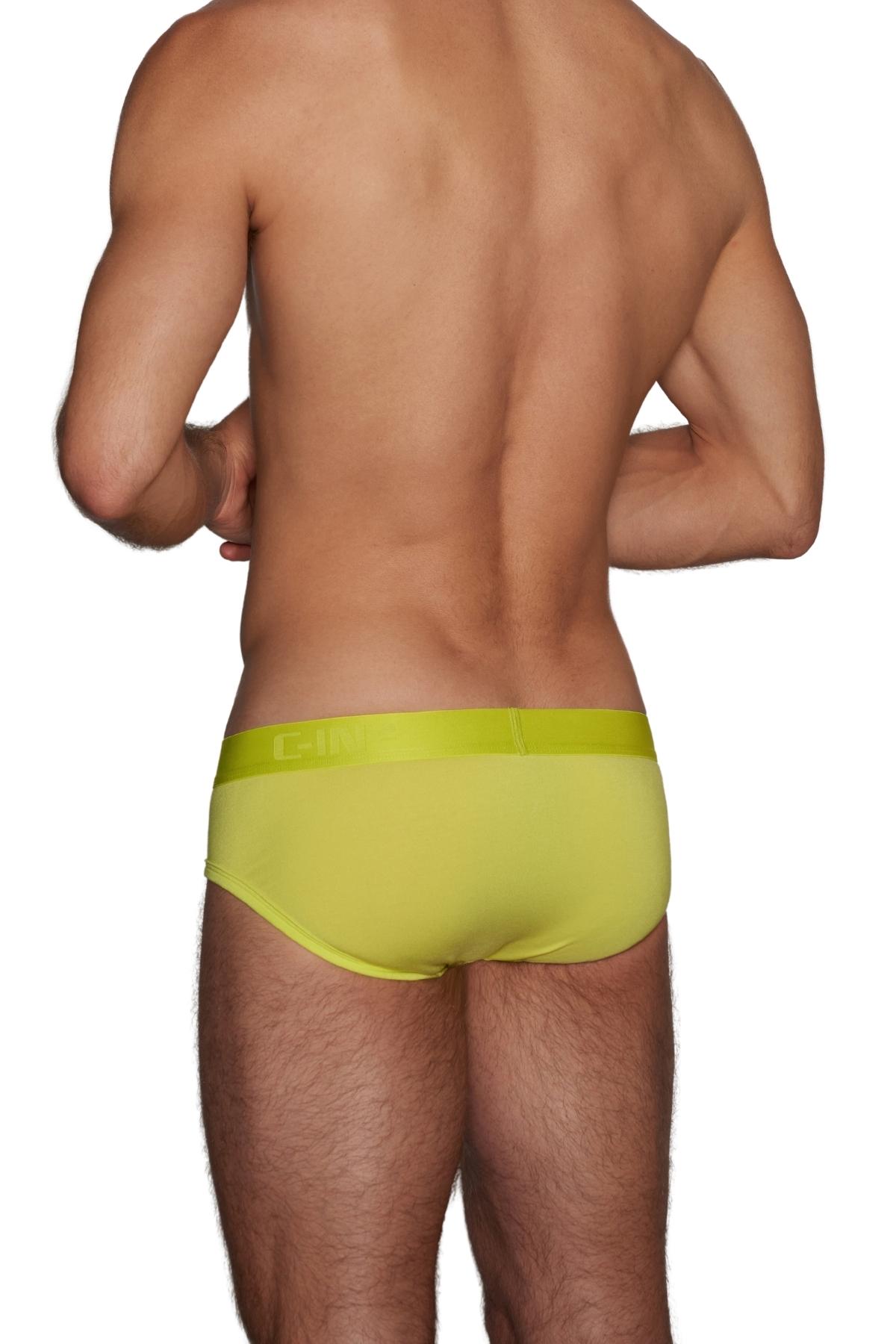 C-IN2 Yellow Minimal Low Rise Brief