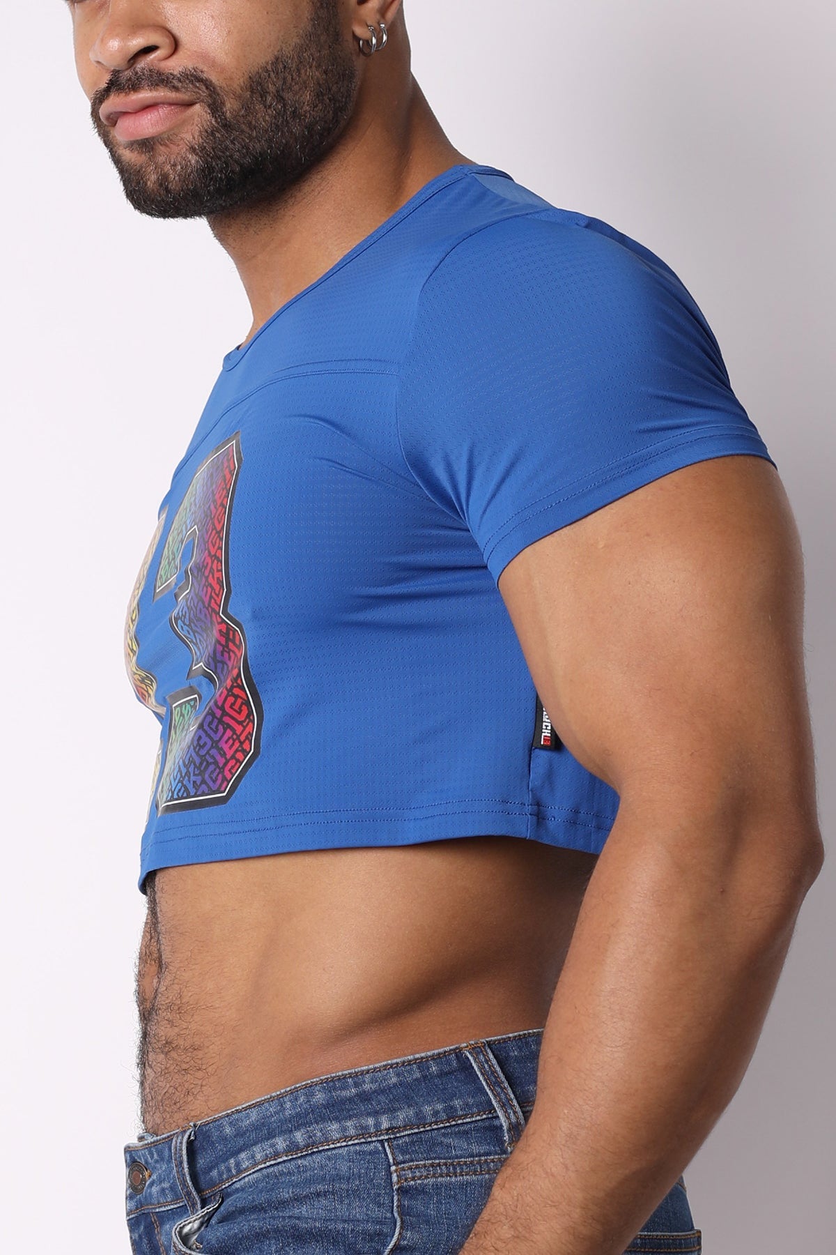 CB13 Pride blue 22 Crop Top