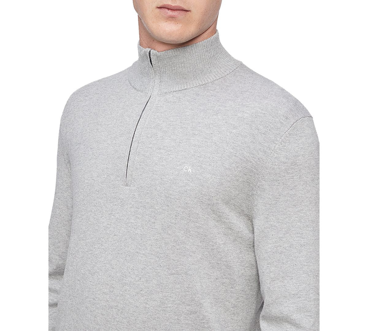 Calvin Klein 1/4-zip Sweater Heroic Gray Heather