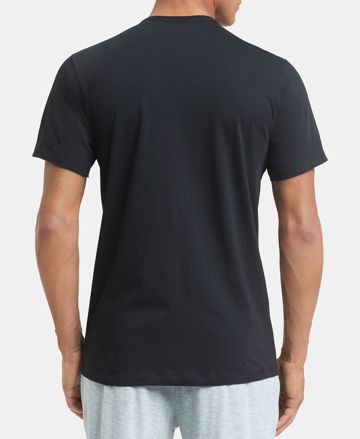 Calvin Klein 5-pk. Cotton Classics Crew Neck Slim Fit Undershirts Black