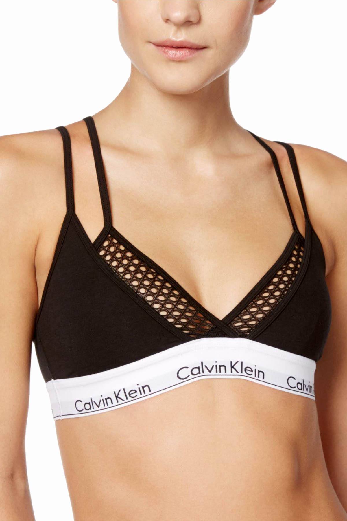 Calvin Klein Triangle bra MODERN COTTON in black