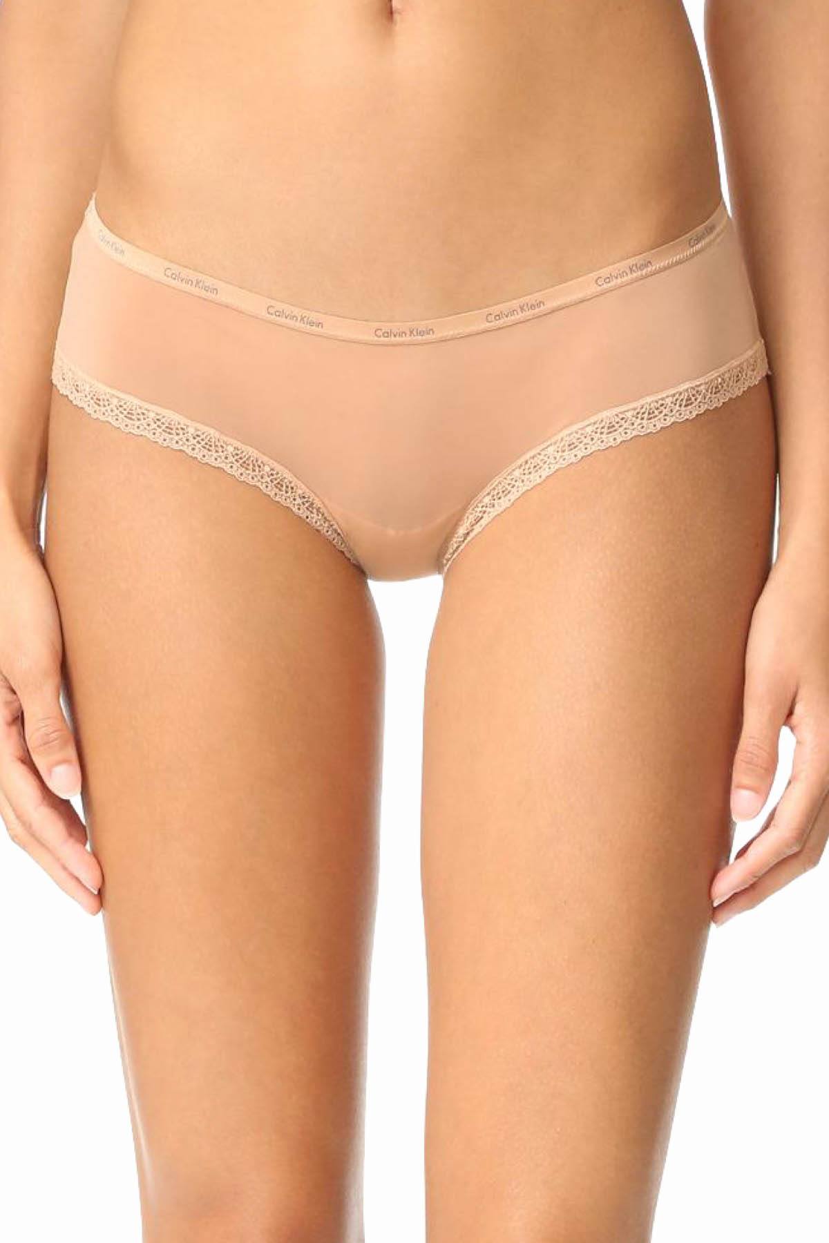 Calvin Klein Buff Bottoms-Up Lace-Trim Hipster